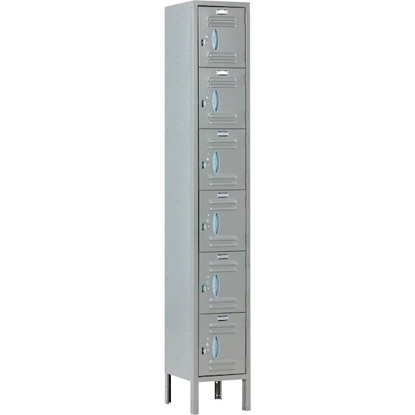 Global Industrial Louvered Door Locker, 12 in W, 15 in D, 78 in H, Gray 292816 - main